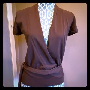 BCBGMaxAzria Wrap Top